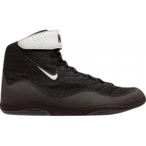 Nike Inflict 3 Wrestling Shoes - Black/Metallic Silver-0
