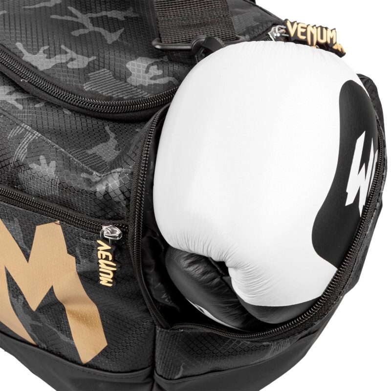 Venum Sparring Sports Bag-Dark Camo/Gold-51984