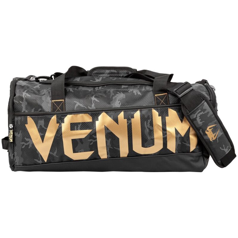 Venum Sparring Sports Bag-Dark Camo/Gold-0