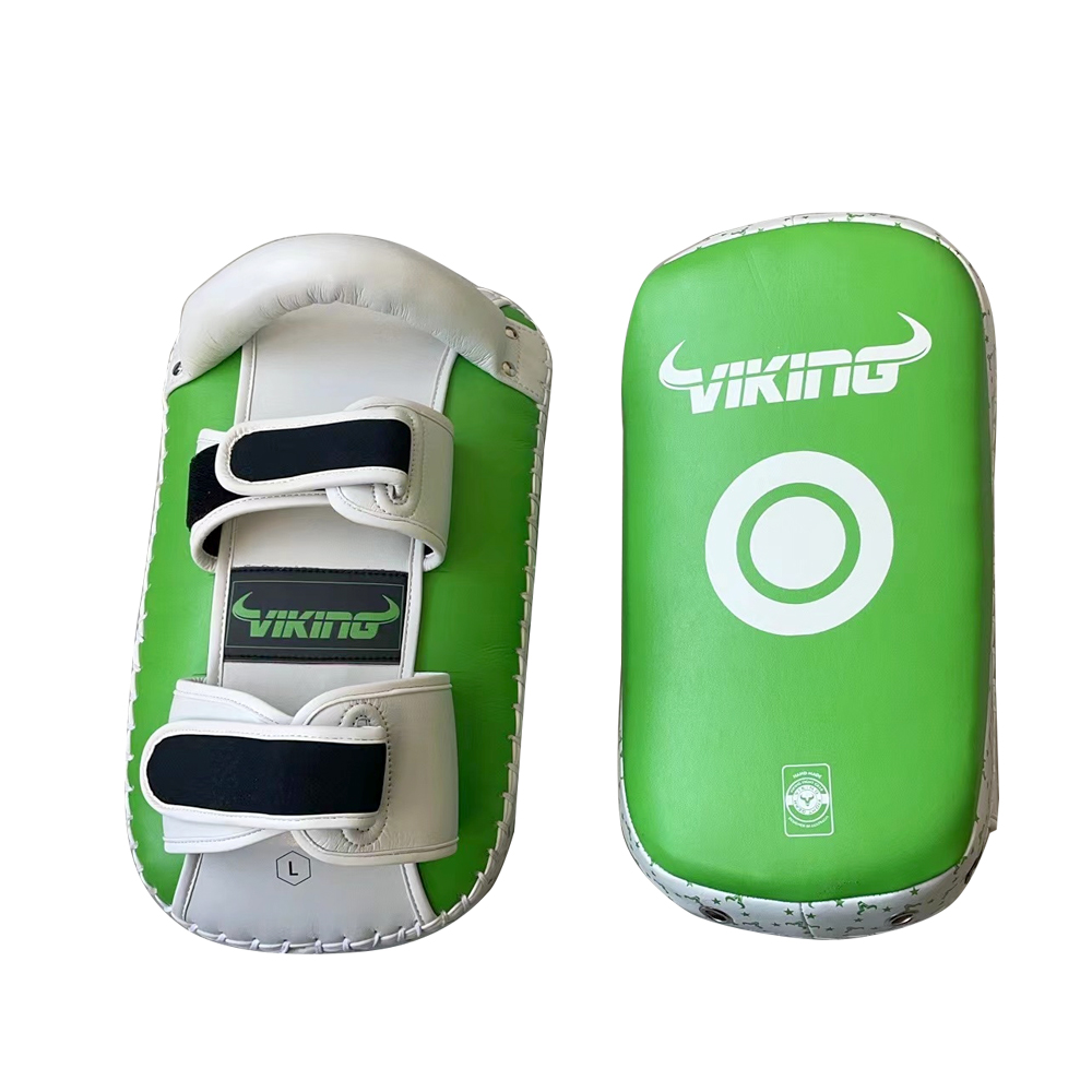 Viking Diablo Curved Pro Leather Thai Pads-0