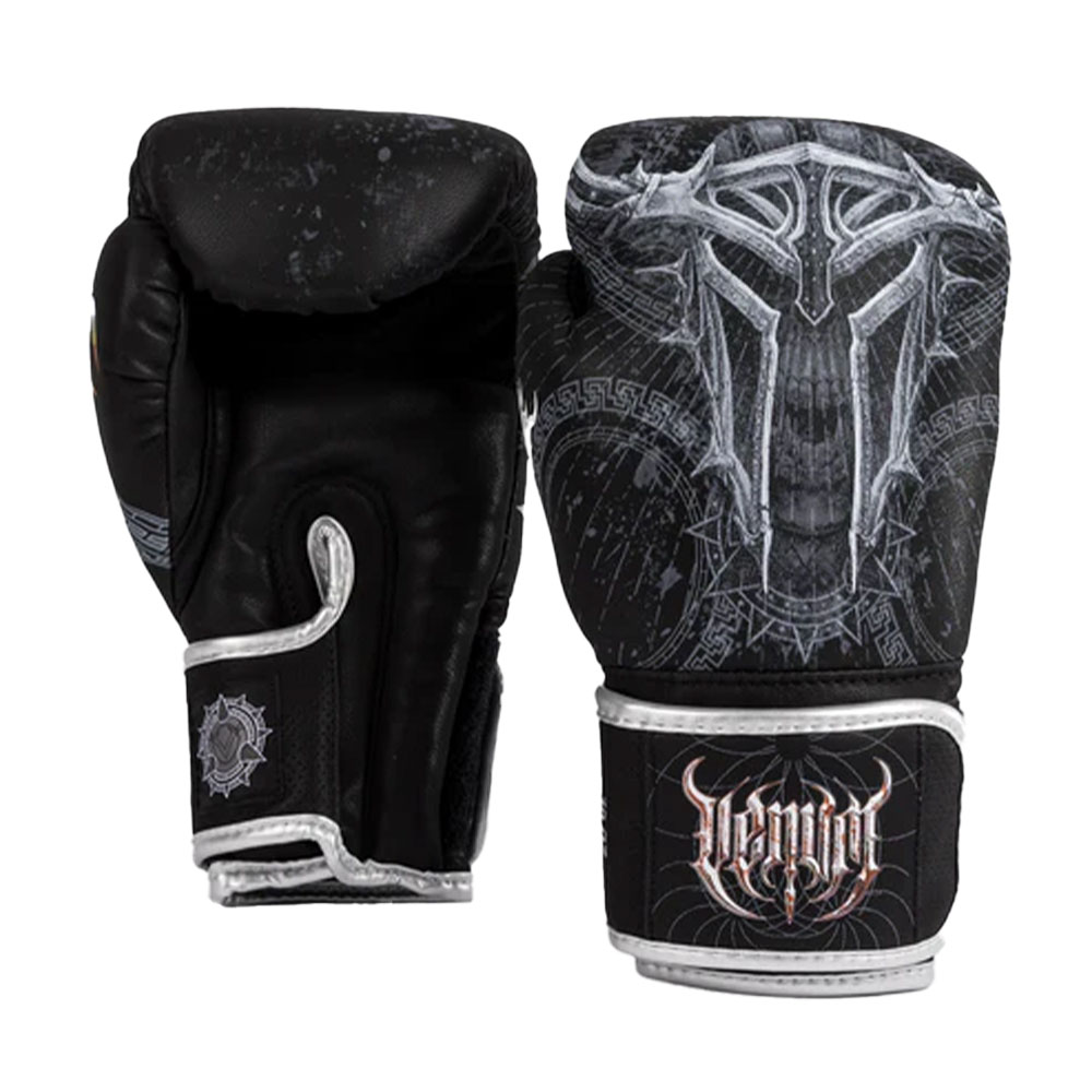 Venum Gladiator 5.0 Boxing Gloves - Black/Silver - MMA Factory